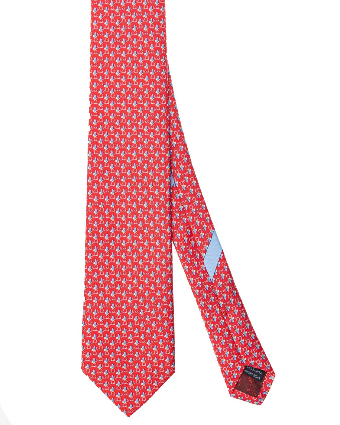 shop SALVATORE FERRAGAMO  Cravatta: Salvatore Ferragamo cravatta in jacquard di seta.
Decorata da un pattern di mini farfalle.
Fondo a 7 cm.
Composizione: 100% seta.
Made in Italy.. 350489 4 OLGA-004 749635 number 2544473